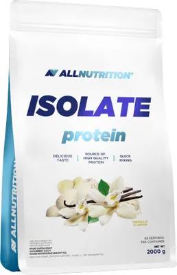 Productafbeelding van ALLNUTRITION Isolaat Proteïne 2000g Vanille: Proteïnesupplement voor spieropbouw, rijk aan eiwitten, gemaakt van wei-eiwitisolaat