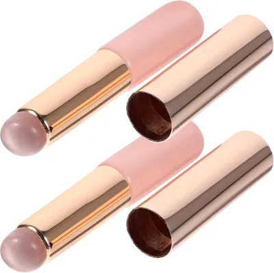 Produktbild von 2-teiliger Silikon-Lippenpinsel-Applikator, tragbares Make-up für Lippen und Concealer, weich und wischfest für Frauen