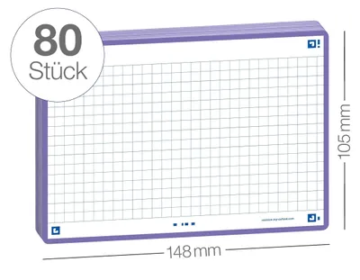 Immagine prodotto di Oxford 400133901 Schede Oxford Flash 2.0, 105 x 148 mm, viola