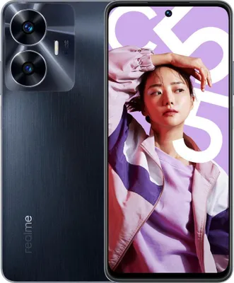 Produktbild von realme C55 Smartphone Schwarz 64MP 64MP Dual SIM Android 13 128GB 6GB RAM 4G