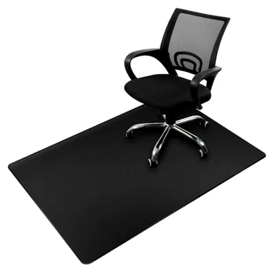 Produktbild von Bodenschutzmatte | Bürostuhlunterlage | 90 x 140 cm | Hartboden | Verbesserte Version - Mehrzweck-Stuhlmatte für Zuhause (schwarz, 140x90cm)