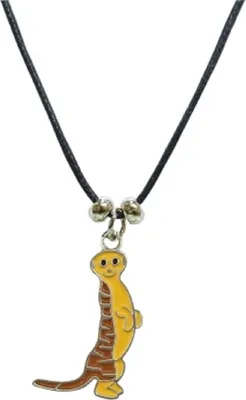 Produktbild von Kette Erdmännchen, Tier Emaille Anhänger Modeschmuck Ketten emailliert Schmuck