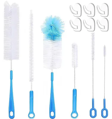 Image de Ensemble de 6 brosses pour bouteilles, verres et thermos