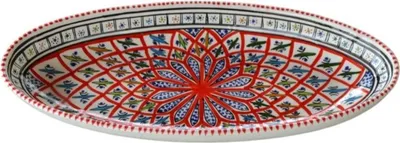 Immagine prodotto di Piatto ovale rosso Bakir - L 40 cm
