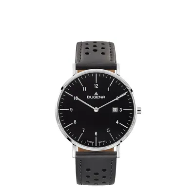 Produktbild von Dugena 4460898 Herren-Armbanduhr, Edelstahl-Gehäuse, Leder-Armband