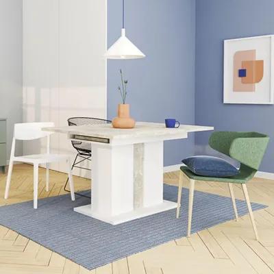 Immagine prodotto di Livale - Tavolo Allungabile, 134x90x76h cm Bianco, 8 Posti
