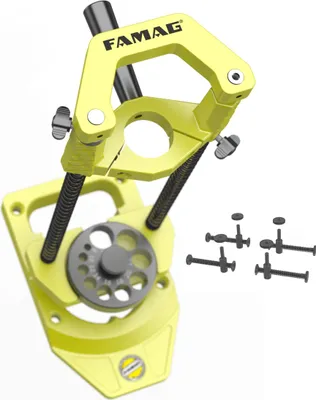 Produktbild von FAMAG Bohrständer starr für Schlangenbohrer 320mm inkl. Spannvorrichtung | Mobile Halterung aus Aluminium für Bohrmaschinen & Akkuschrauber | kompakt, robust & leicht | Delta-F 1403.322