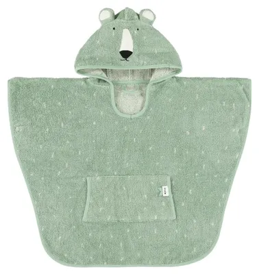 Image de Serviette de bain poncho pour bébé Trixie, motif "M. Ours Polaire", en Coton
