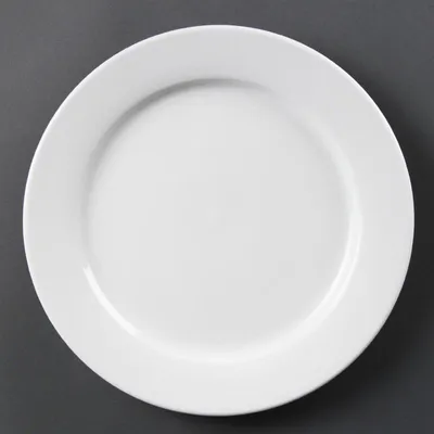 Produktbild von Olympia Whiteware Teller mit breitem Rand 28cm (6 Stück)