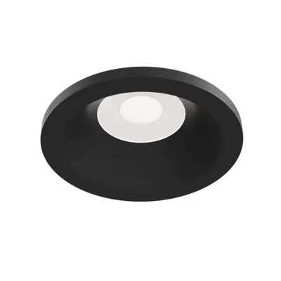 Image de Luminaire encastré, aluminium, 1 flamme, noir, IP65, D 8,5 cm