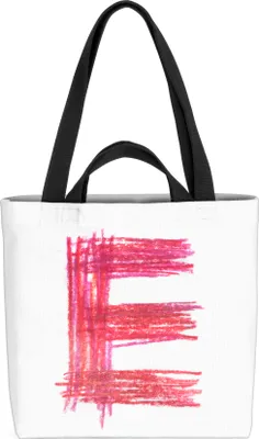 Produktbild von VOID E Buchstabe Namen Buntstift Tasche 33x33x14cm,15l Einkaufs-Beutel Shopper Einkaufs-Tasche Bag