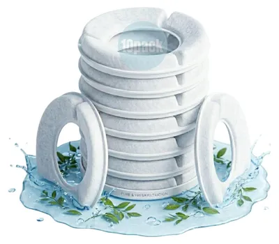 Productafbeelding van 10 stuks reservefilters voor hondenfontein drinkfontein roestvrij staal