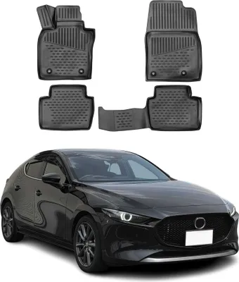 Produktbild von 2019-2025 Mazda 3 Fußmatten TPE Schwarz 4 tlg