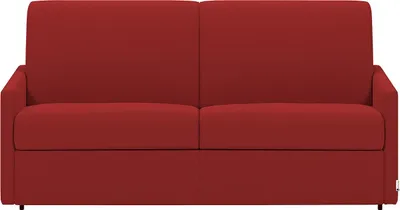 Produktbild von 4-Sitzer-Schlafsofa mit Express-Klappmechanismus aus Stoff – Farbe: rot – Liegefläche: 160 cm – Matratze 18 cm CALIFE