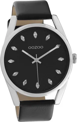 Produktbild von Oozoo Damen Armbanduhr schwarz Analog Timepieces Lederarmband D2UOC10818
