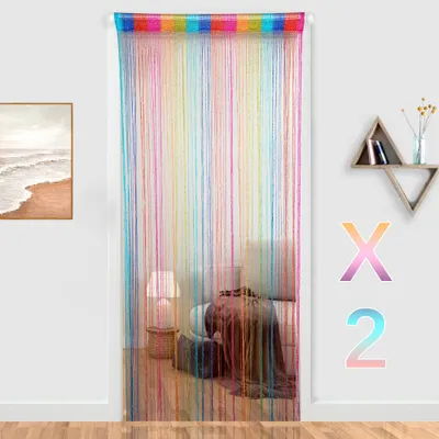 Immagine prodotto di Zanzariera per porte, 100 x 200 cm, tenda a perline, protezione anti-insetti per porte