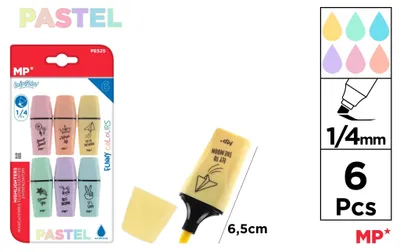 Image de Surligneur fluorescent 6 couleurs