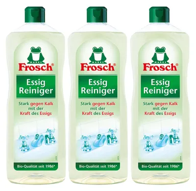 Produktbild von 3x Frosch Essig Reiniger 1 Liter - Stark gegen Kalk
