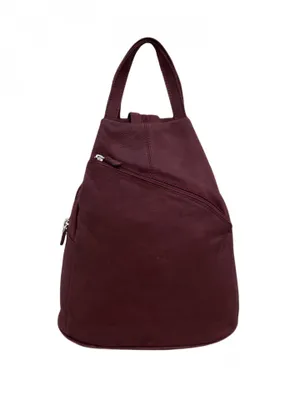 Produktbild von C6080 Cinino Sicherheitsrucksack Lederrucksack Bordeaux