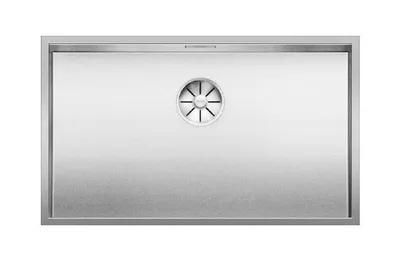 Image de BLANCO ZEROX 700-U Durinox, Lavabo à encastrer, Rectangulaire, Acier inoxydable, Acier inoxydable, 1 bac, Rectangulaire