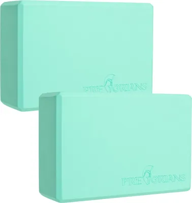Produktbild von Yoga block 2 er Set für Gymnastik Fitness Handstand Stretching Pilates Blau
