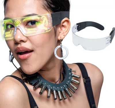 Immagine prodotto di Occhiali di Carnevale Futuristici Accessorio per Feste Multicolore, Colore: Multicolore