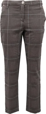 Produktbild von 6449AB pantalone donna JACOB COHEN grau/hellblau karierte Hose Frau