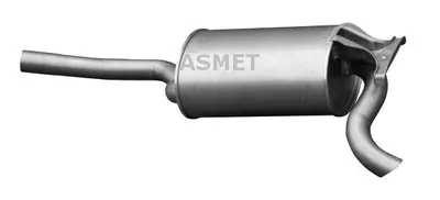 Produktbild von ASMET 01.004 Endschalldämpfer passend für MERCEDES-BENZ 190 (W201) Auspuff