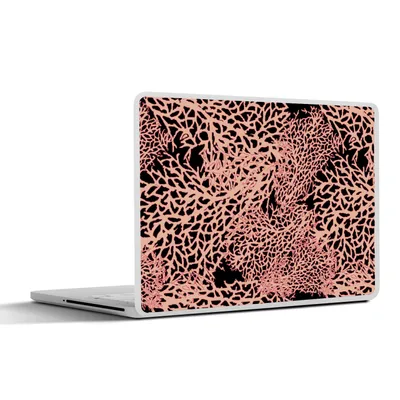 Produktbild von MuchoWow® Laptop Aufkleber Sticker Cover Koralle - Rosa - Textur - Muster 25x18 cm - Laptop-Deko