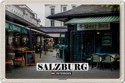Produktbild von Blechschild Reise Salzburg Österreich Andräviertel 30x20cm