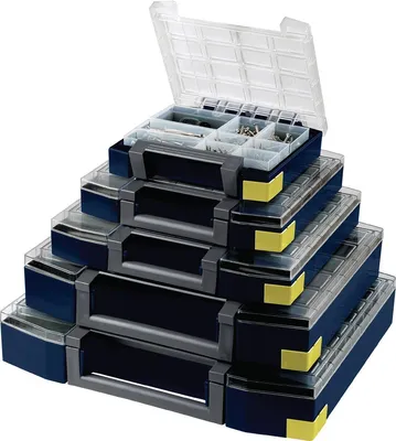 Produktbild von raaco Boxxser 55 5x5-13, Polycarbonat, 942 g, Blau