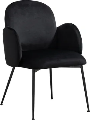 Produktbild von KAWOLA Stuhl DEON Esszimmerstuhl Velvet schwarz