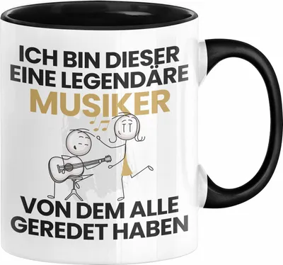 Produktbild von Musiker Geschenk Tasse Lustige Geschenkidee Geburtstag für Musiker Ich Bin Dieser Legendäre Musiker Von Dem Alle Geredet Haben Kaffee-Becher (Schwarz)