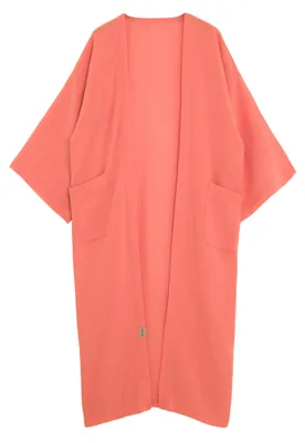 Produktbild von Knit Factory Elva Kimono Lang - Sunset Orange - 36/42
