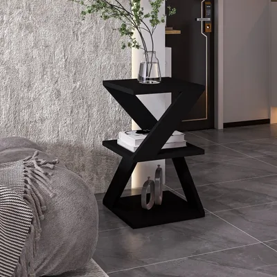 Produktbild von Skye Decor, Albeni - Black, Beistelltische, Schwarz, 29,6 x 54,2 x 29,6 cm