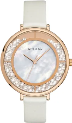 Produktbild von ADORA AT5523 Damen Uhr Edelstahl Leder