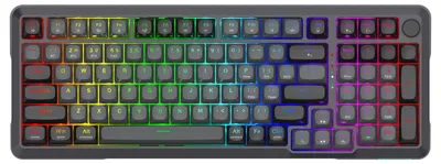 Obrázek produktu pro REDRAGON K688GB-RGB-PRO Bragi, Bezdrátový, USB + RF Wireless + Bluetooth, Mechanický spínač, Černá