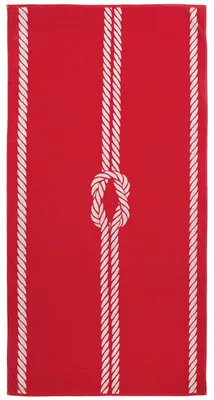 Produktbild von XXL-Strandtuch, 100x200 cm, in Rot-Weiß