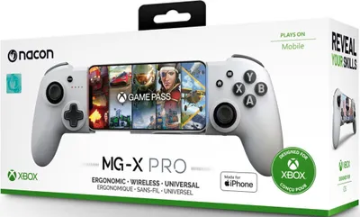 Zdjęcie produktu dla Kontroler Bluetooth NACON MG-X Pro dla iOS biały - ładowalny gamepad