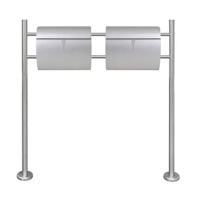 Immagine prodotto di Cassetta postale doppia in acciaio inox con supporto