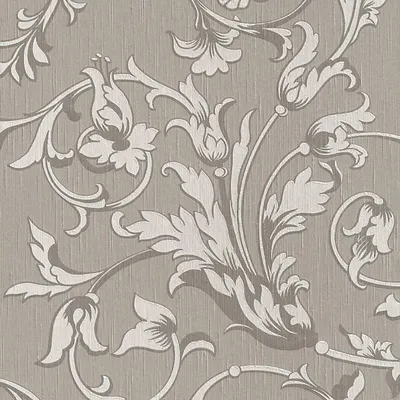Image de Profhome 956336-GU Papier peint aspect textile mat gris beige 5,33 m2