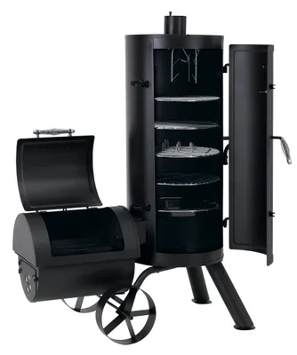 Produktbild von tepro Holzkohlegrill Räucherofen Fairfax, Räucherfass ca. 103,8 x 45,4 cm Ø, Grillfläche: ca. 41,2 x 38,8 cm