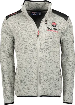 Produktbild von Geographical Norway warme Herren Fleecejacke Model: Tavid, Farbe: Blended Grey, Größe: S