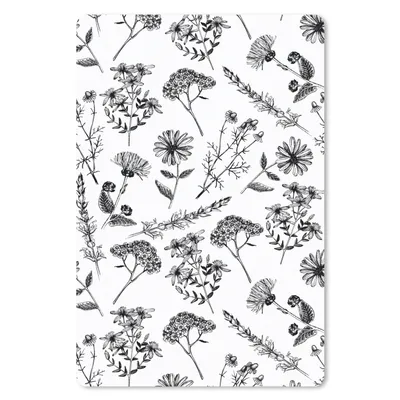 Produktbild von MuchoWow® Mauspad Mousepad Blumen - Kräuter - Muster 18x27 cm - Mousepads - Maus Mat - Pad - Mausunterlage