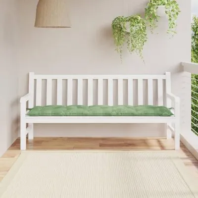 Productafbeelding van Comfortabel Tuinbankkussen 180 x 50 x 7 cm met Bladpatroon