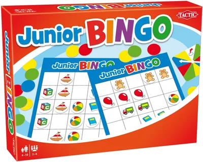 Produktbild von Tactic Junior Bingo, Kartenspiel, Glücksspiel, 4 Jahr(e), Familienspiel