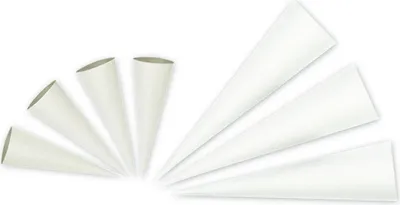 Produktbild von Nestler Bastelschultüte rund 70cm - Weiß