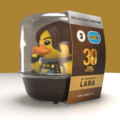 Immagine prodotto di Tomb Raider, Tubbz PVC-Figura di Lara (30° anniversario), Edizione da collezione, 10 cm