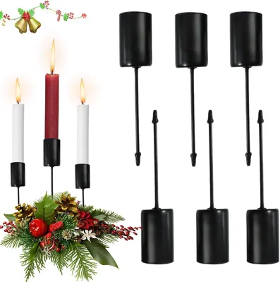 Produktbild von Adventskranz-Kerzenhalter, Retro-Stabkerzenhalter, Kerzenhalter für Stabkerzen, als Dekoration für Weihnachten und das Zuhause