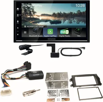 Produktbild von Kenwood DMX7722DABS Android Auto CarPlay Einbauset für Suzuki SX4 Fiat Sedici